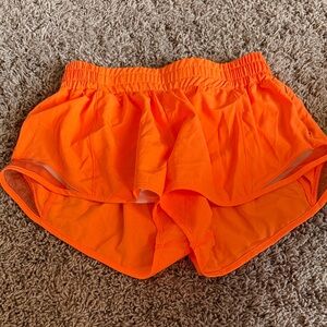 Amazon Essentials Bright Orange Ruffle Athletic Shorts
